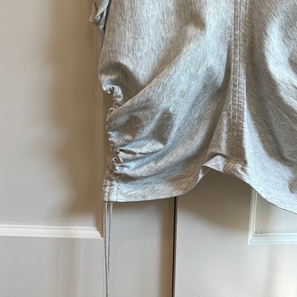 T by Alexander Wang Wash & Go Side-Tie Crop Top, Size S, Grey - Picture 6 of 9